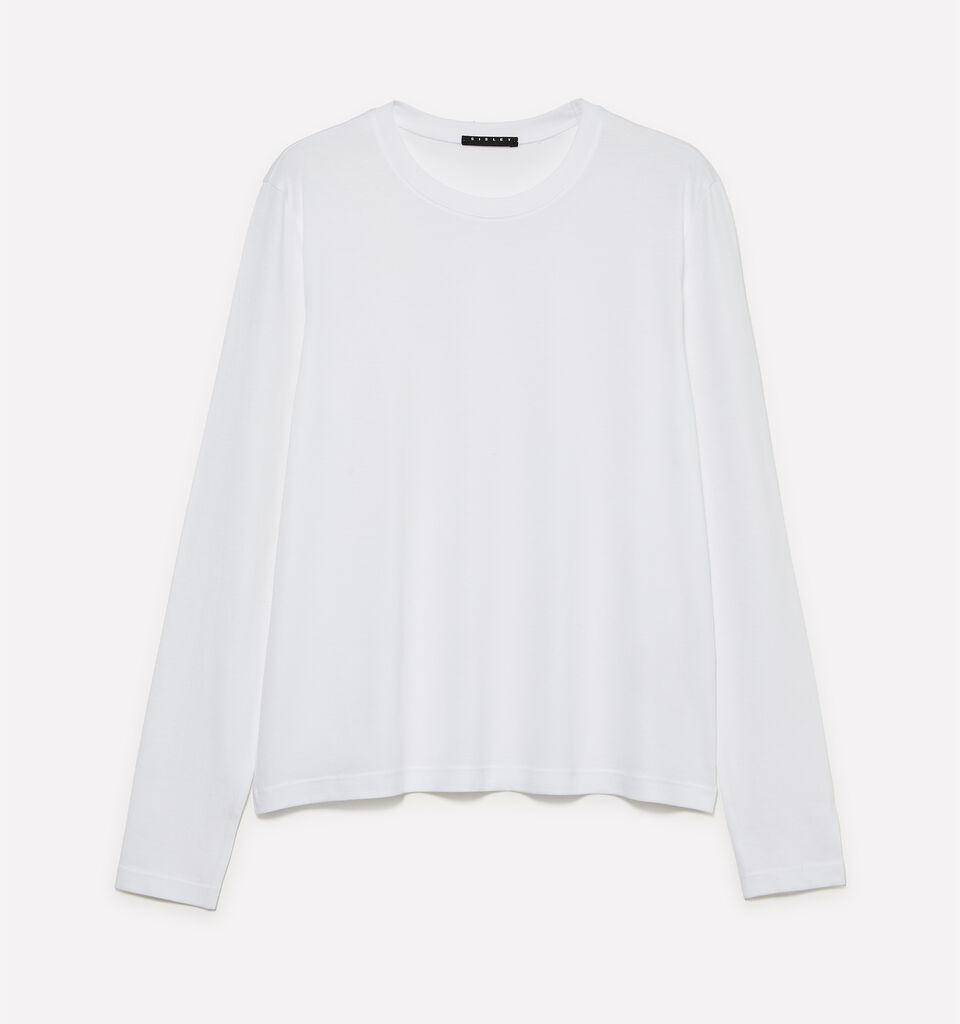 Μπλούζα λευκή μακρυμάνικη - μπλουζάκια μακρυμάνικα γυναικεία - Λευκο | Sisley image number 1